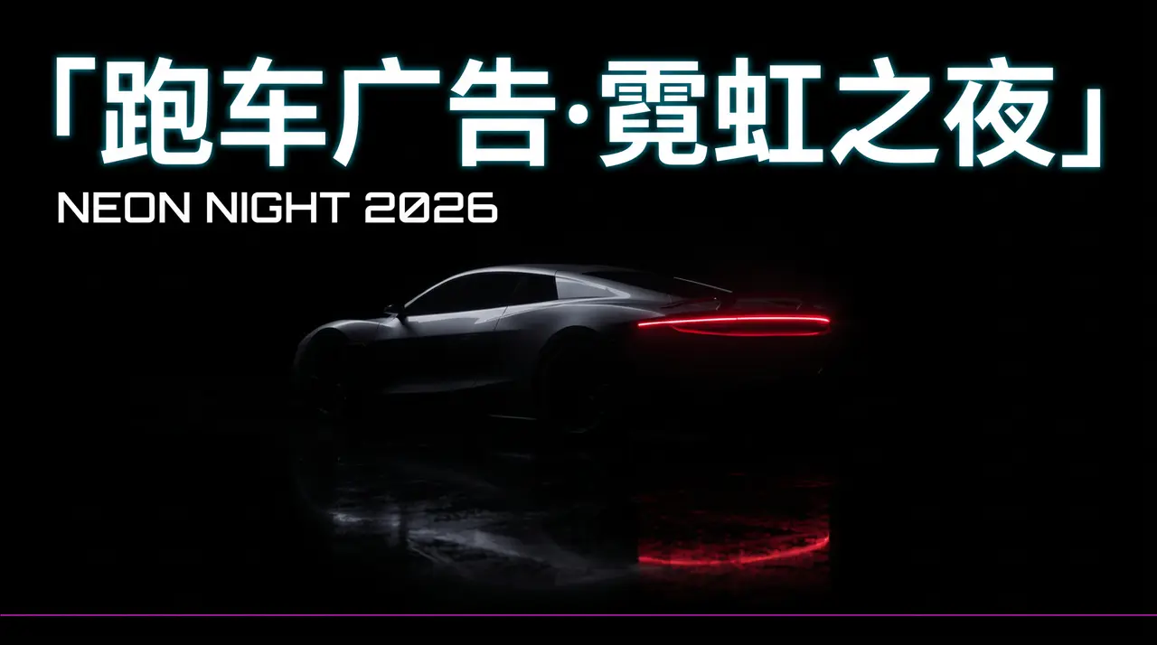 跑车广告-霓虹之夜