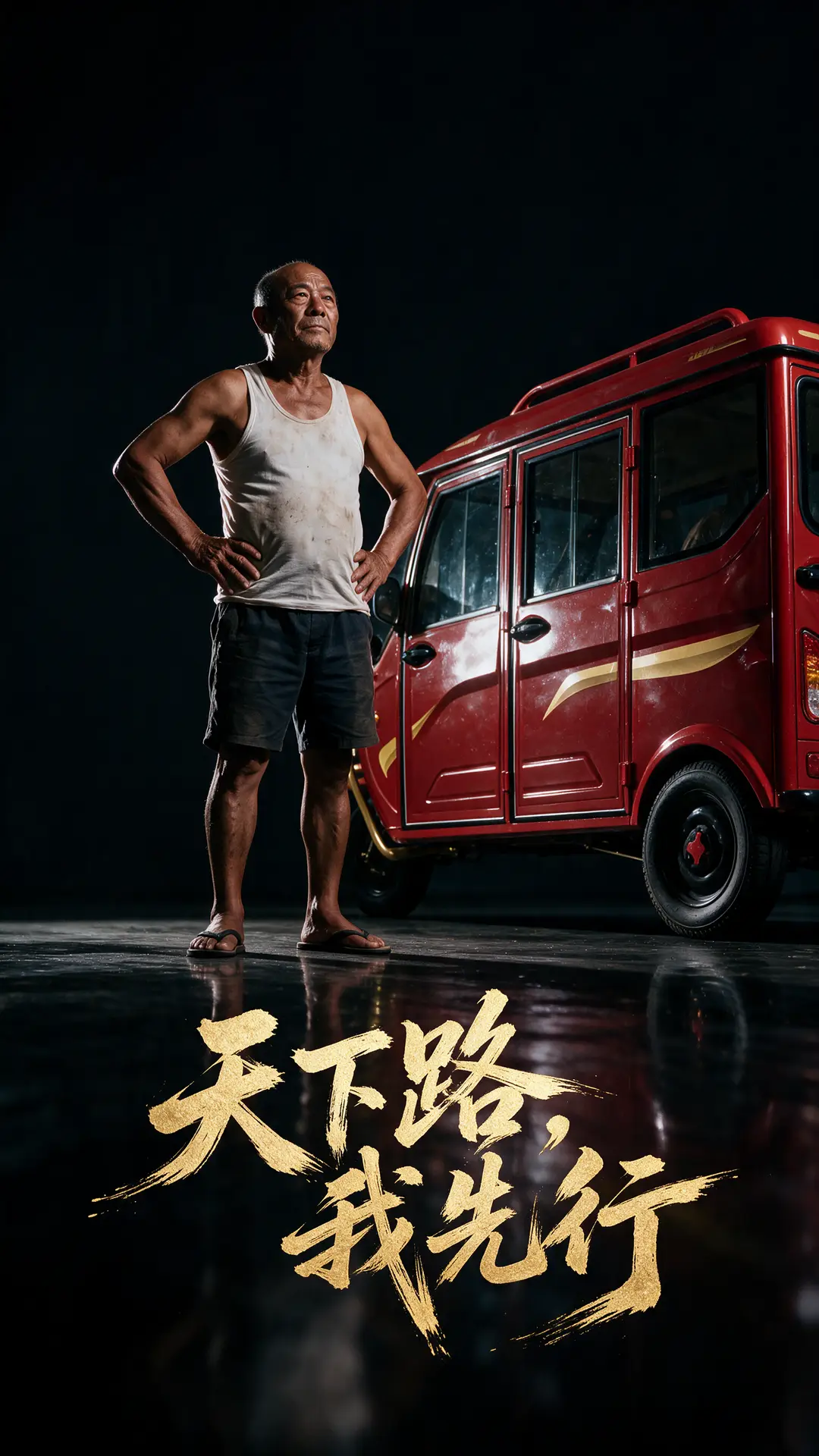 老头乐tvc sd2.5制作|永鑫TVC毛笔海报无品牌名-竖版9:16