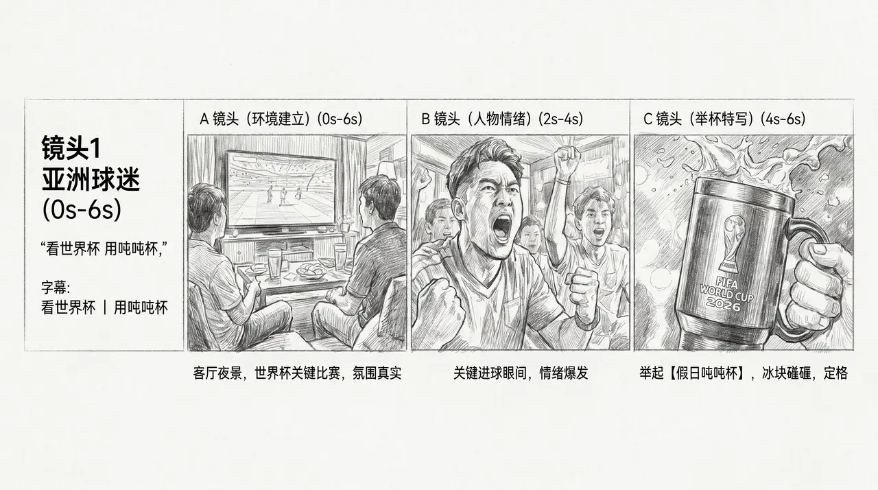 TVC广告-看世界杯用吨吨杯｜图片节点 6