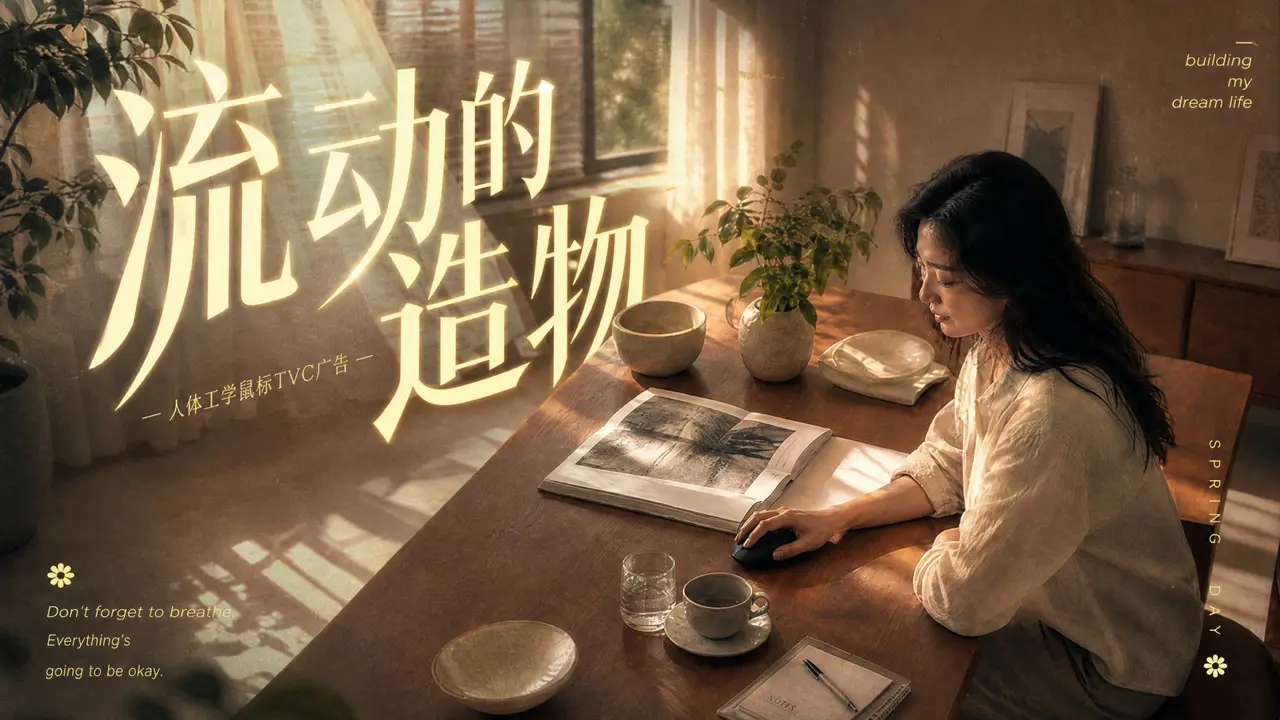 《流动的造物》人体工学鼠标TVC广告｜图片节点 29 - 副本