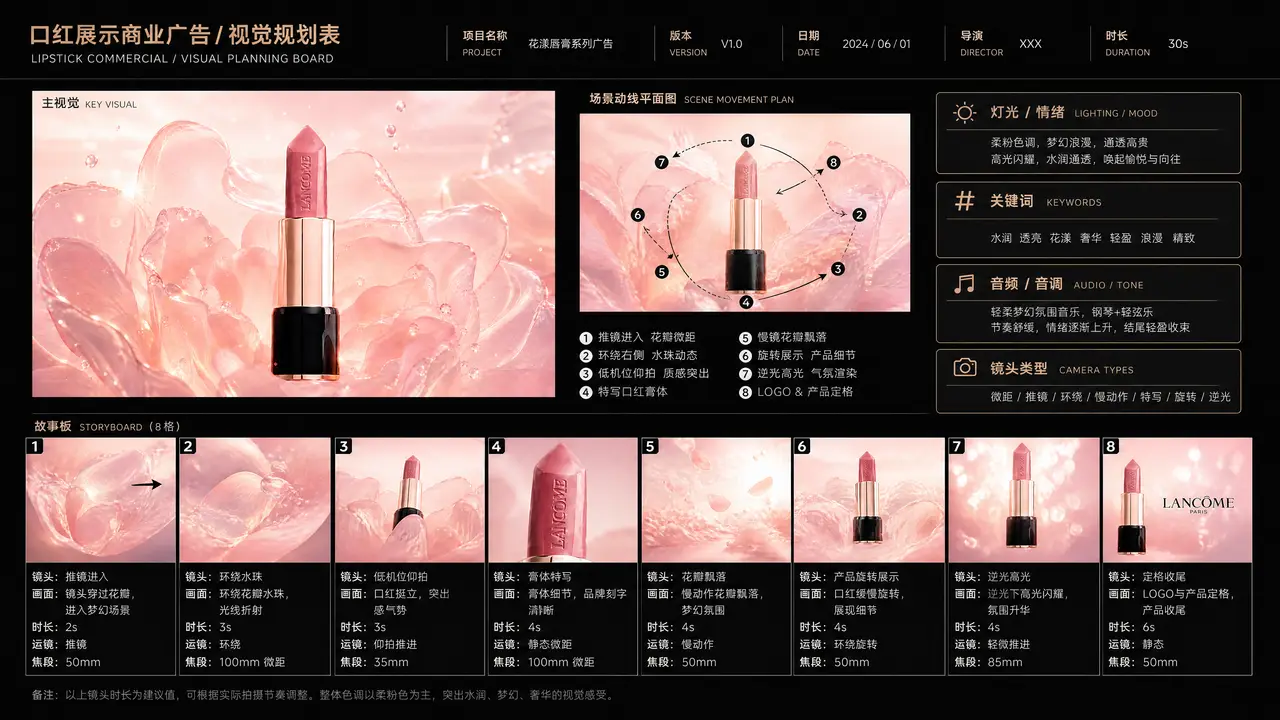 口红广告商业大片模板｜图片节点 33