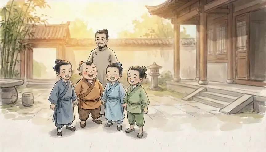司马光砸缸-教育漫画｜EP001-S005-U007 视频｜定格与字幕