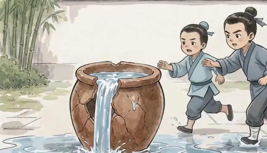 司马光砸缸-教育漫画｜EP001-S004-U003 视频｜合力拉出阿宝