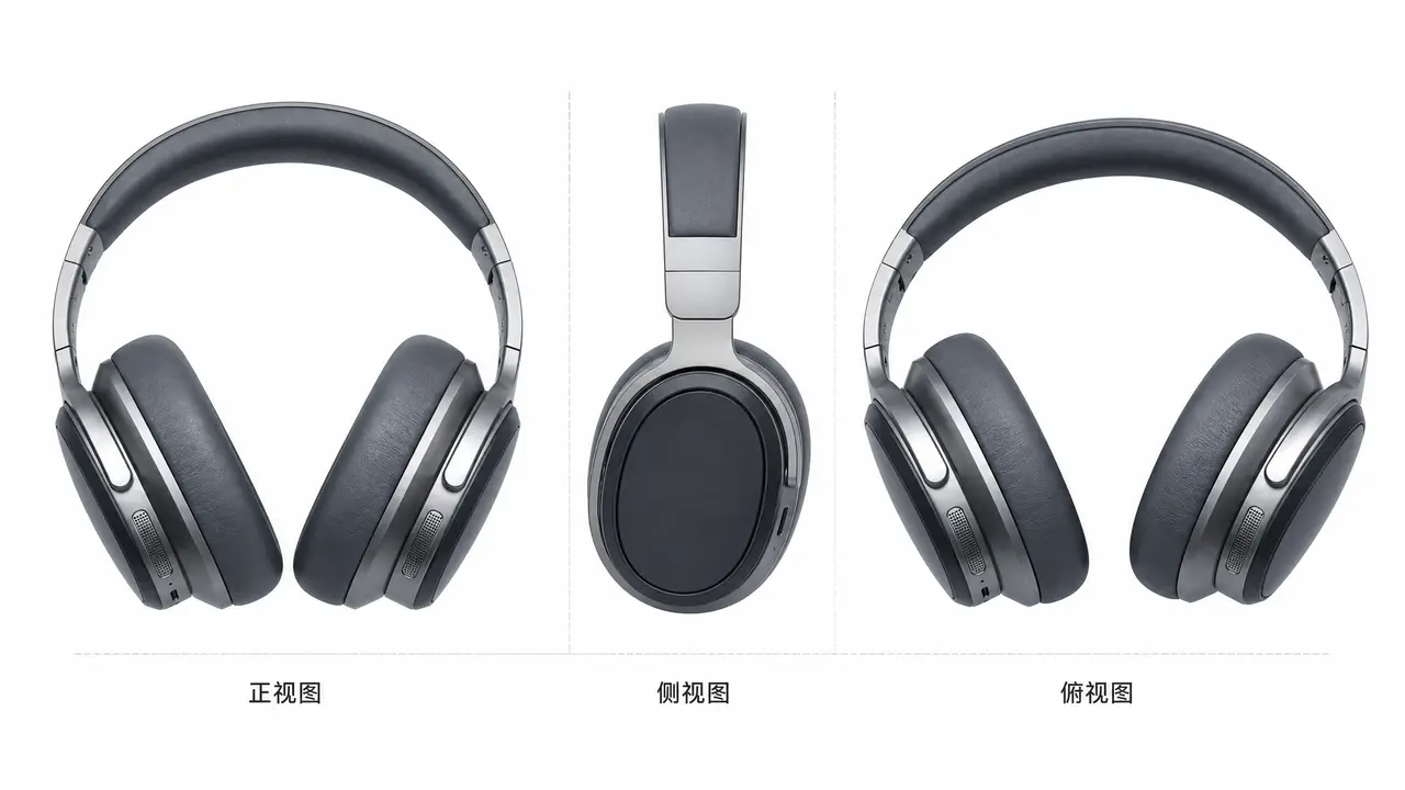 高级感耳机TVC广告|产品三视图