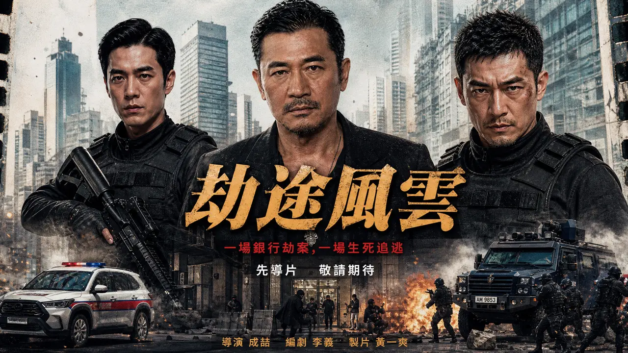 《劫途風雲》2分钟先导片|seedance2.5港风警匪测试样片｜图片节点 1 - 副本
