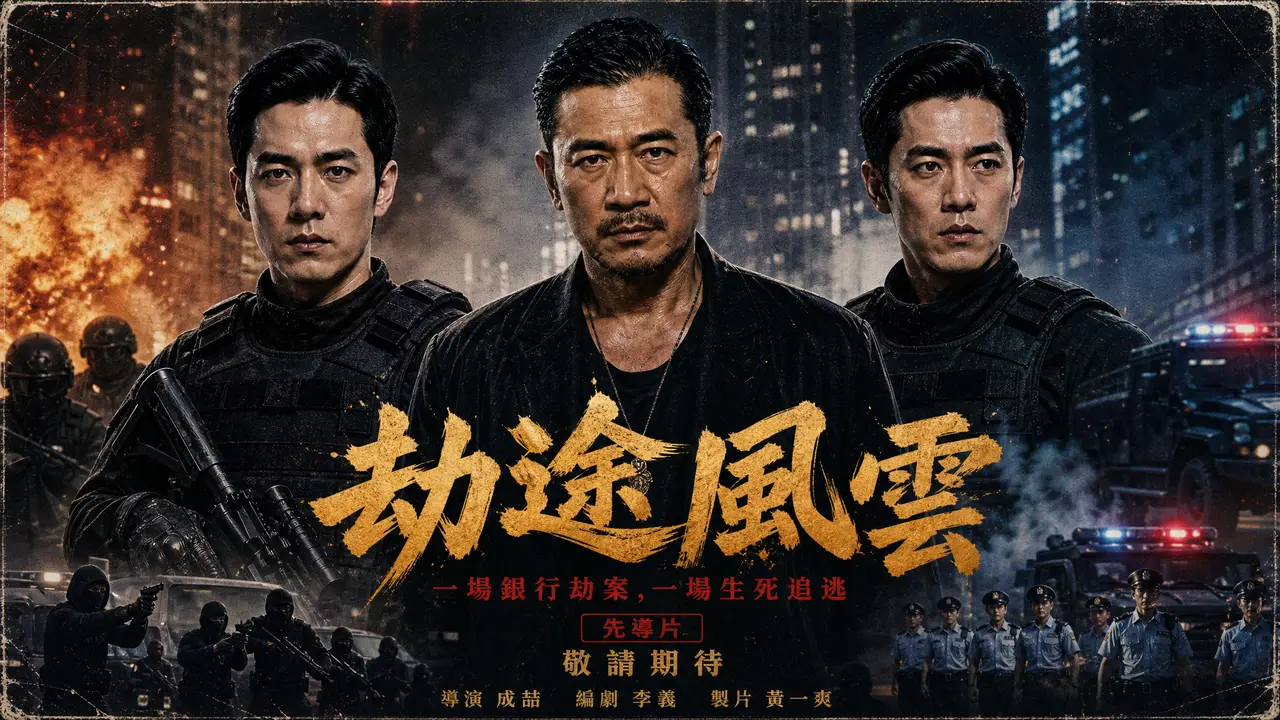 《劫途風雲》2分钟先导片|seedance2.5港风警匪测试样片｜图片节点 1 - 副本
