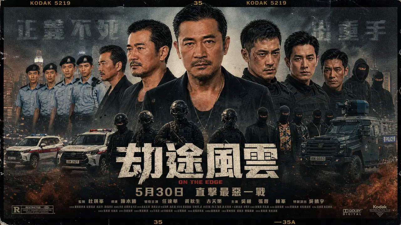 《劫途風雲》2分钟先导片|seedance2.5港风警匪测试样片｜图片节点 1