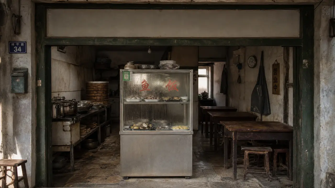鱼饭｜潮汕临街小店场景元素图