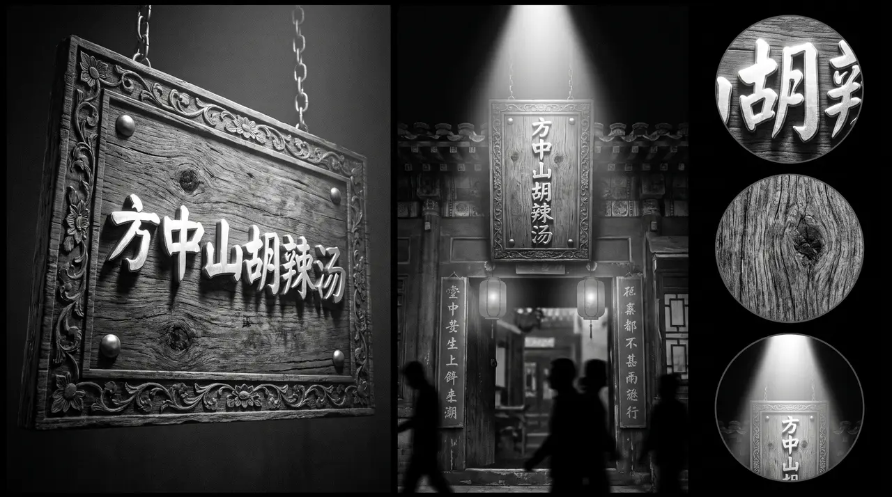 用AI打开郑州的三个时代|老招牌_方中山胡辣汤