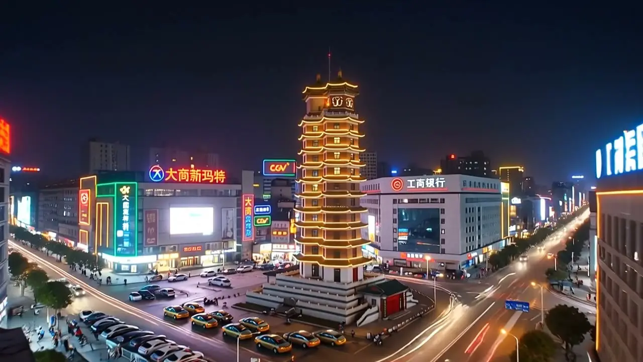 用AI打开郑州的三个时代｜视频节点 3