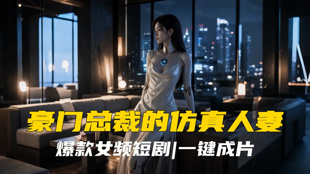 爆款女频短剧|一键成片-《豪门总裁的仿真人妻》