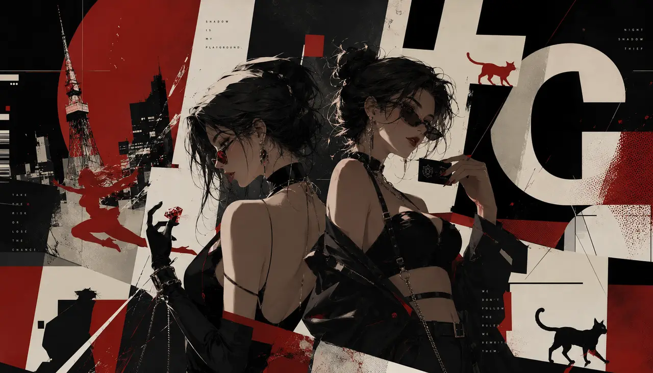 H3  P5风格  怪盗双女
