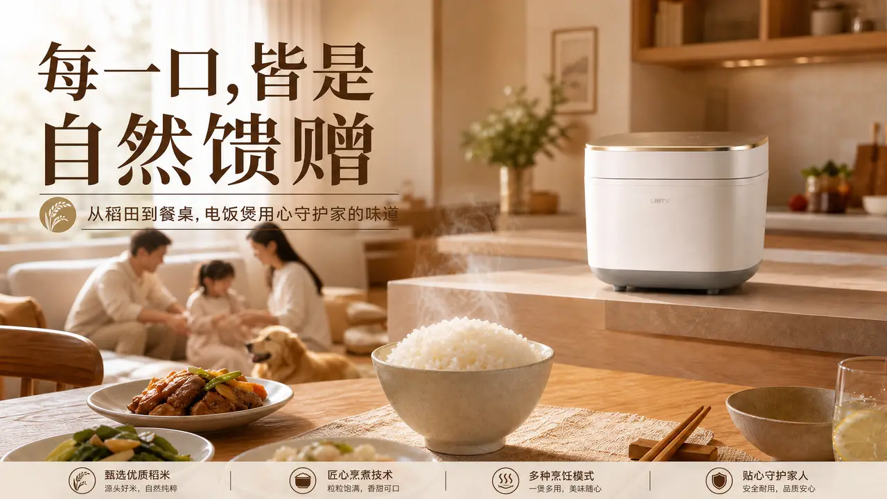 《稻香归灶》电商厨房小家电产品广告视频