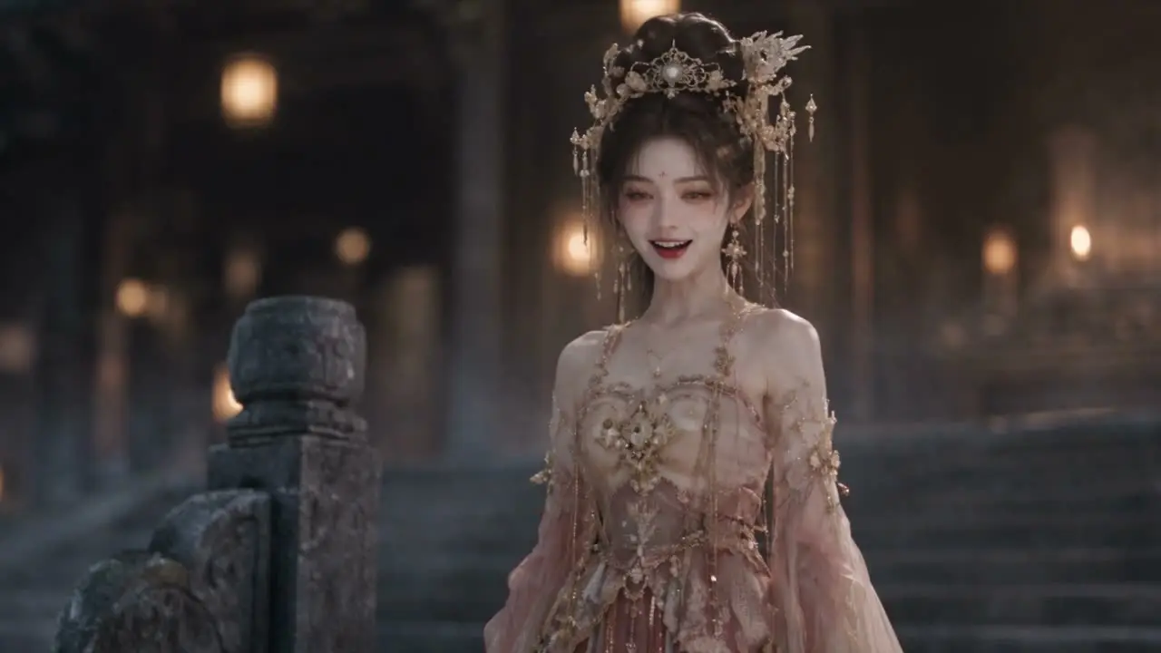 仙侠AI短剧《赤玉缘》第1集｜S1-1 苏婉月祠堂逐出