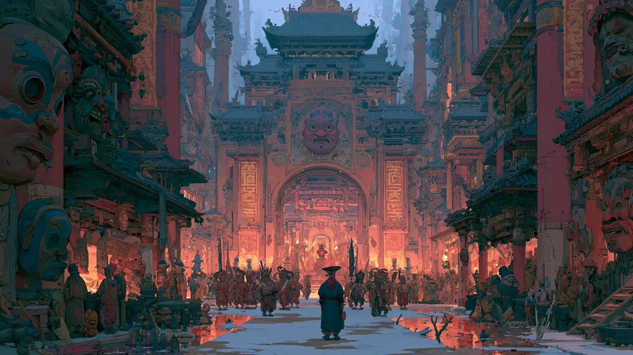 中式美学丨山海经异兽复古未来主义丨Agent制作｜图片节点 2 - 副本