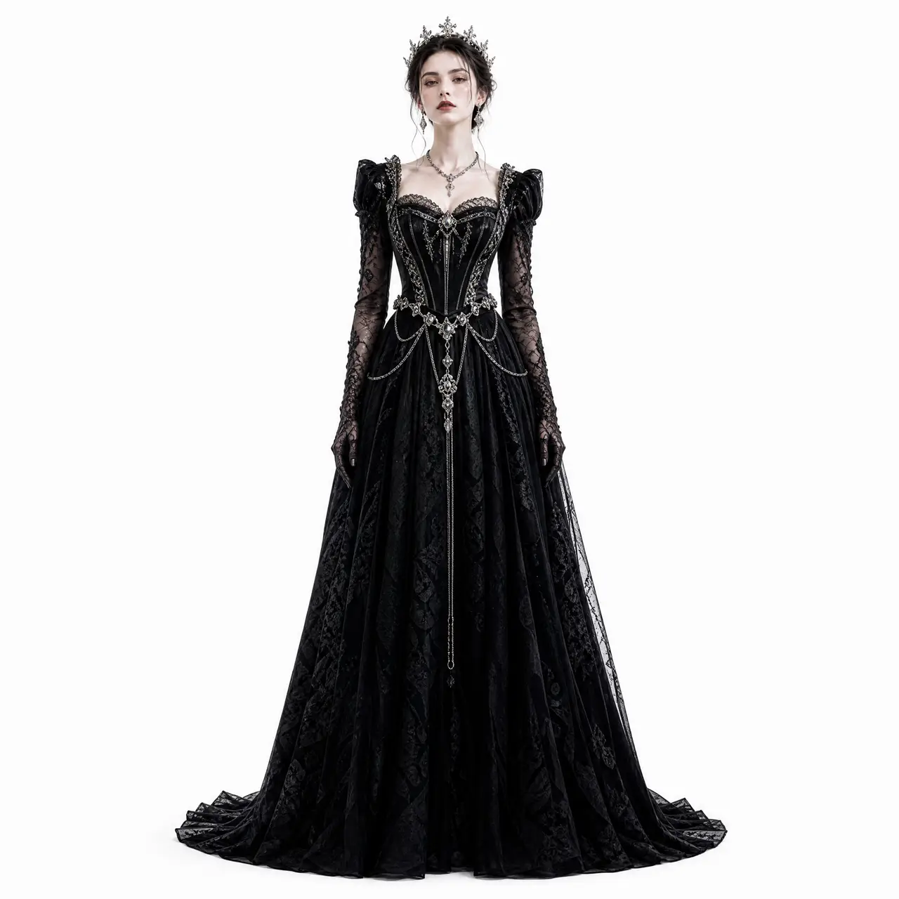 Janus Queen|造型定稿-黑色蕾丝礼服