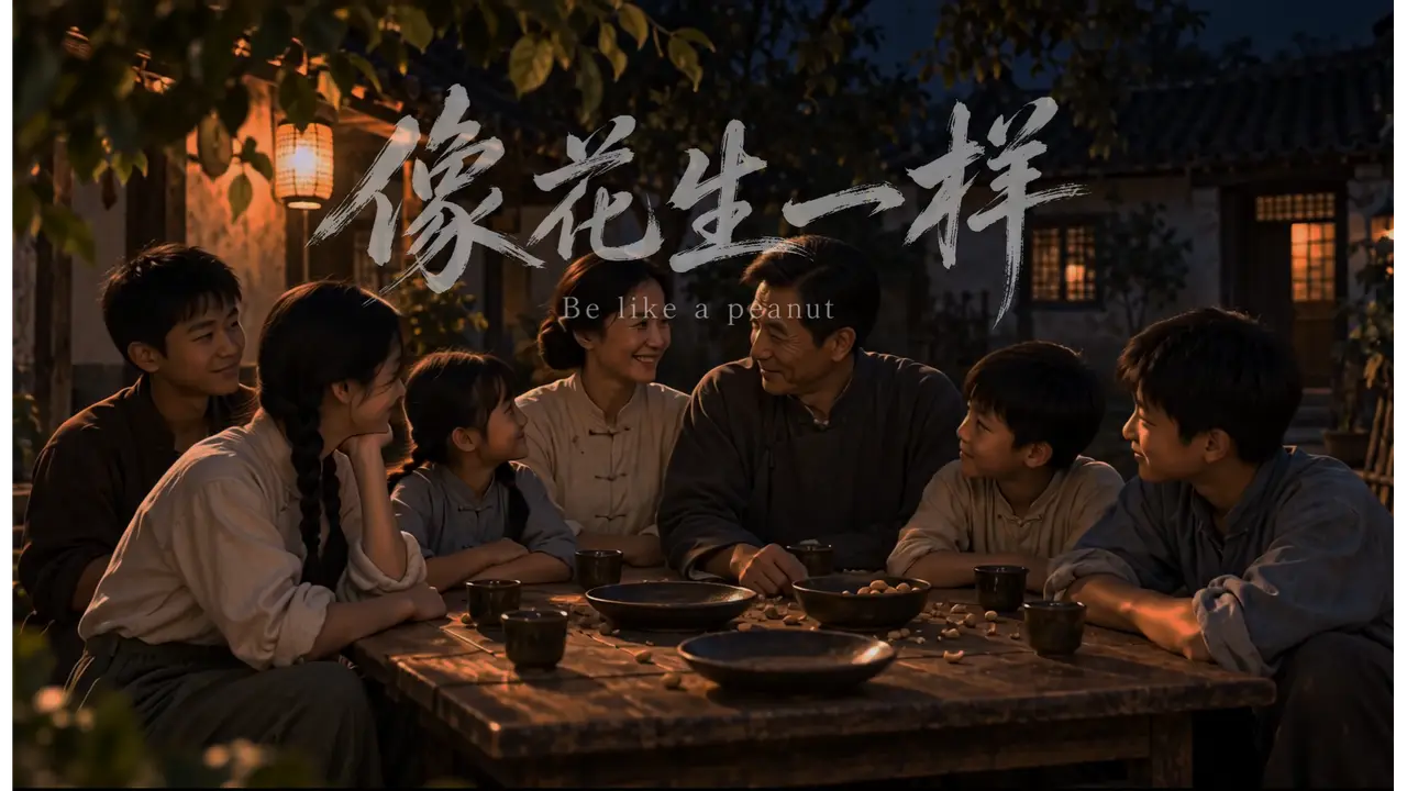 向花生一样
