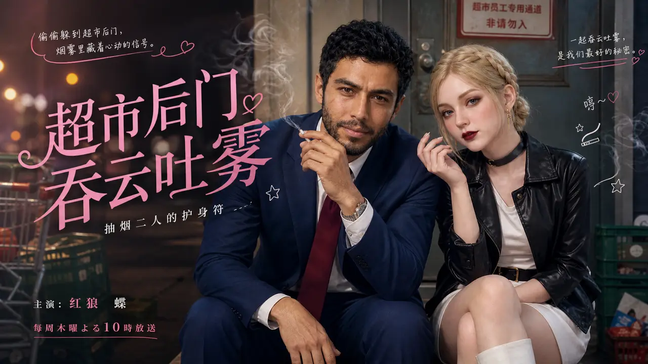 在超市后门吞云吐雾的二人（三角洲）｜图片节点 2