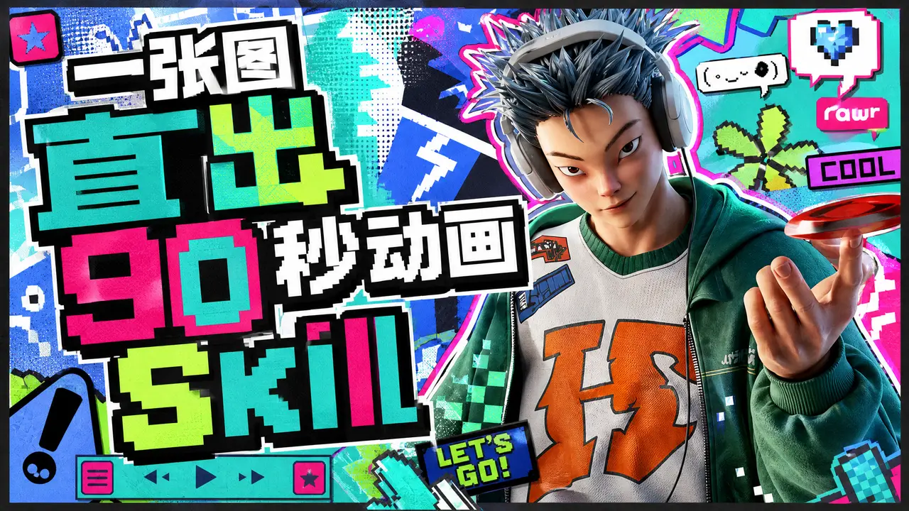 （附教程）自制Skill直出国漫风格高燃动画！