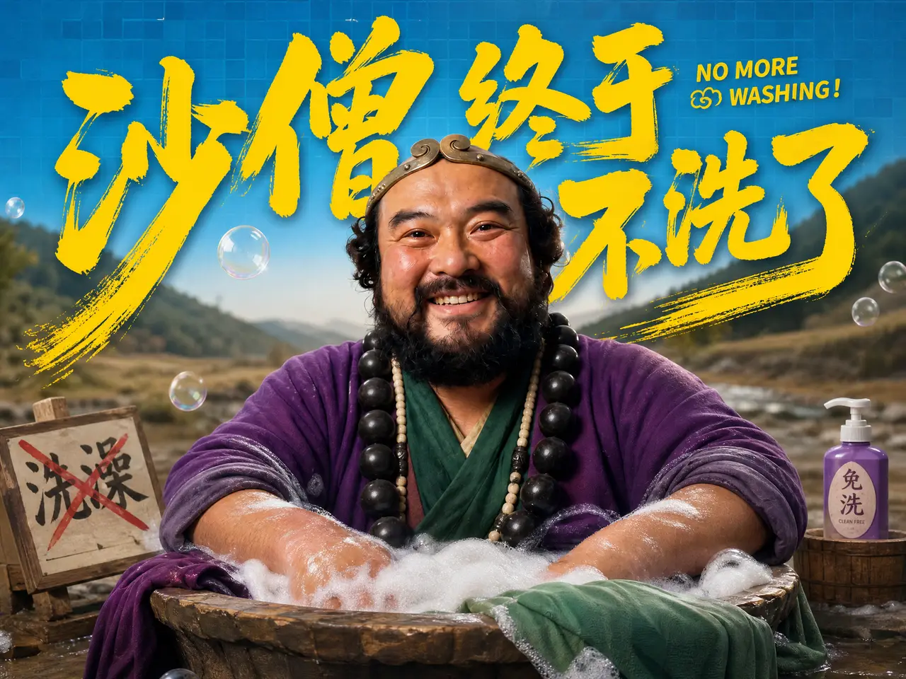 沙僧终于不洗了｜图片节点 58