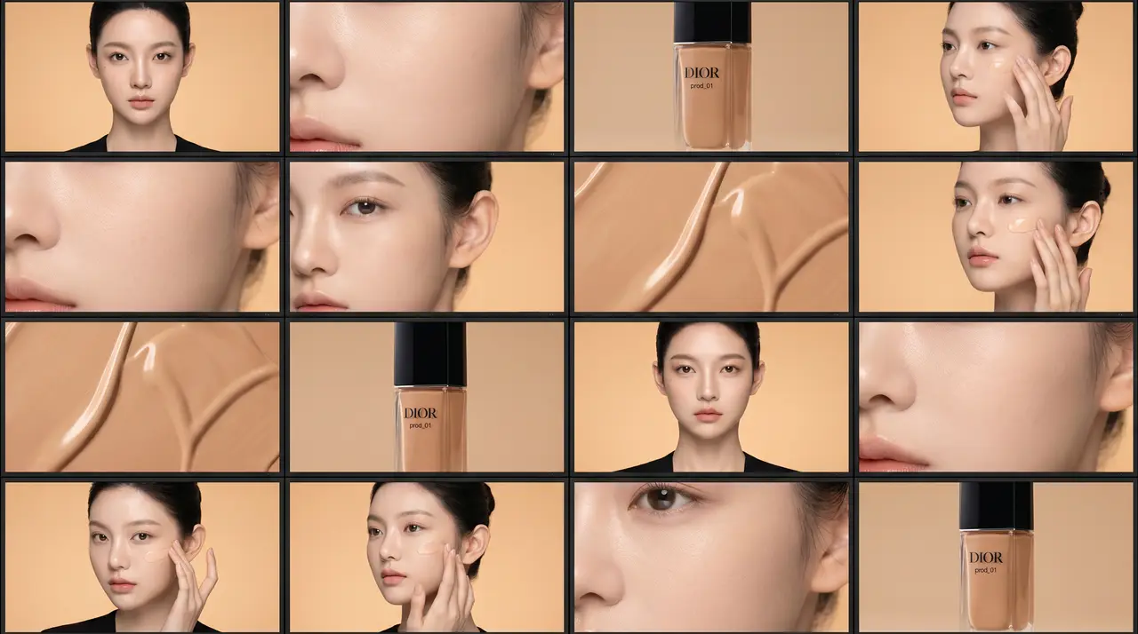 DIOR粉底液品牌美妆TVC广告｜图片节点 6