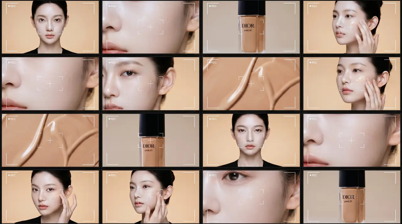 DIOR粉底液品牌美妆TVC广告｜图片节点 9