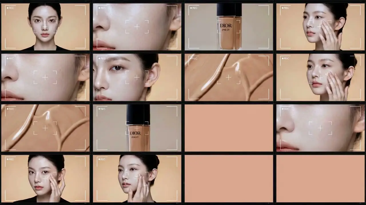 DIOR粉底液品牌美妆TVC广告｜视频节点 12