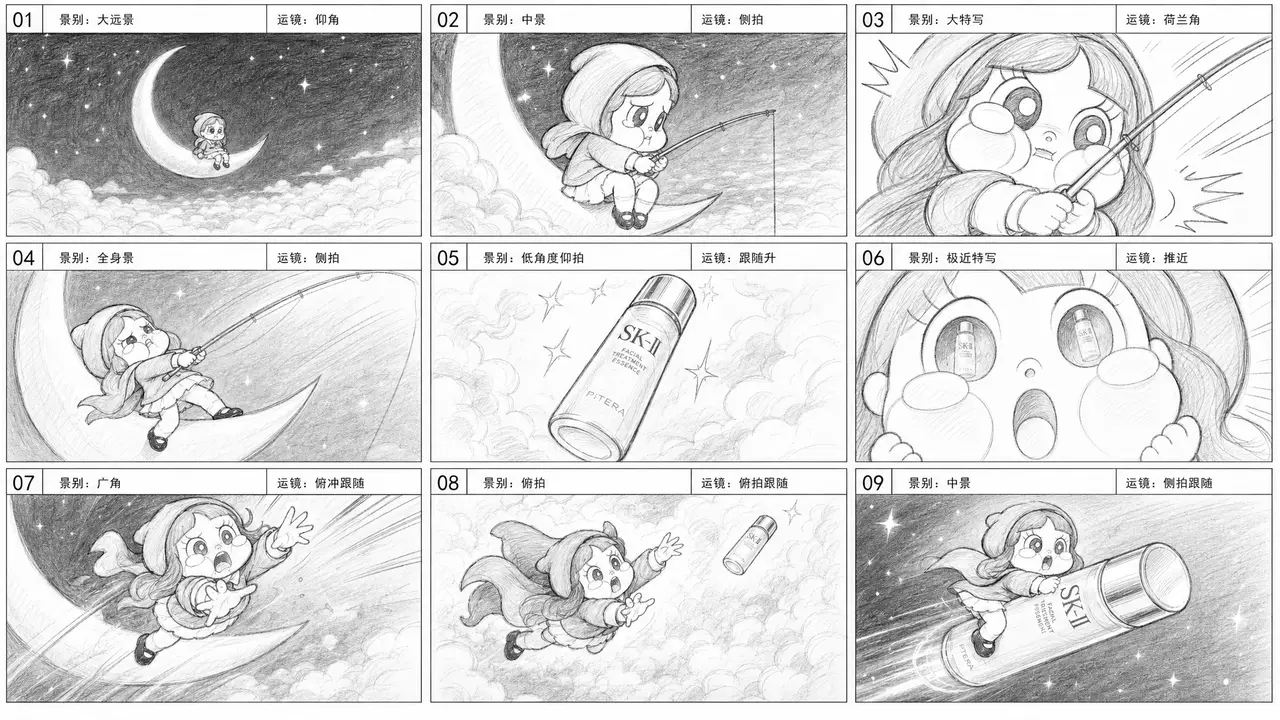 心动速递|分镜草图01-第一段(月亮钓瓶) - 副本