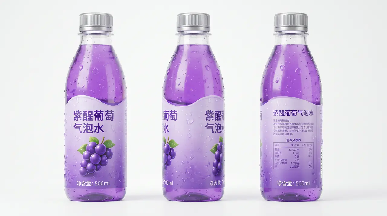 15:00唤醒计划：特工午后危机｜紫醒气泡水·产品三视图