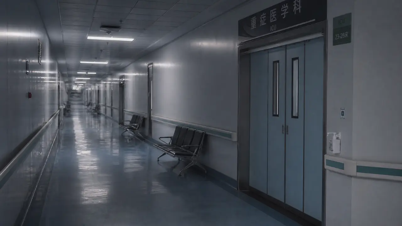 第四十八朵小红花 保险广告|医院走廊ICU门口场景控制原画 - 副本