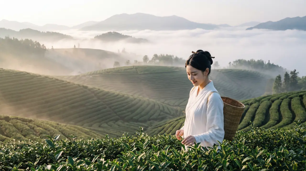 新中式茶叶商业级广告｜分镜 #1
