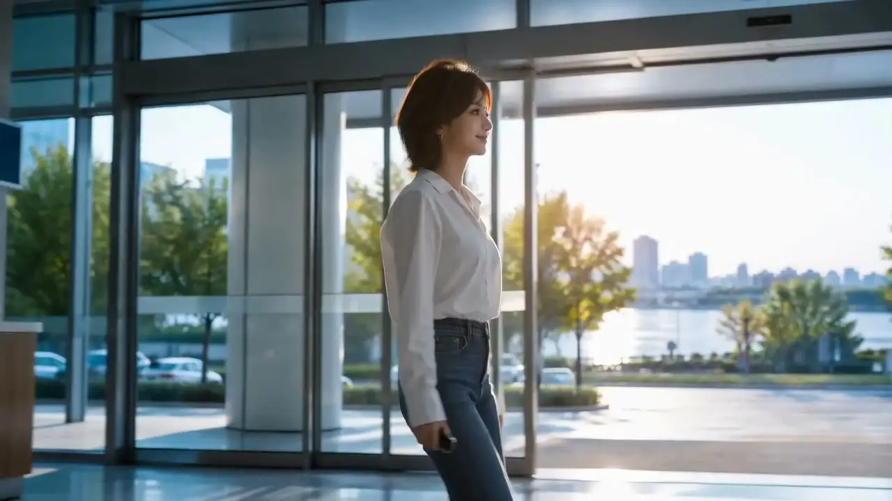 出发吧，奔奔｜分镜01-A_女车主走出医院