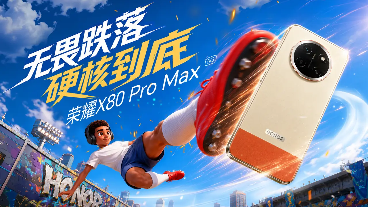 荣耀X80:还踢球?