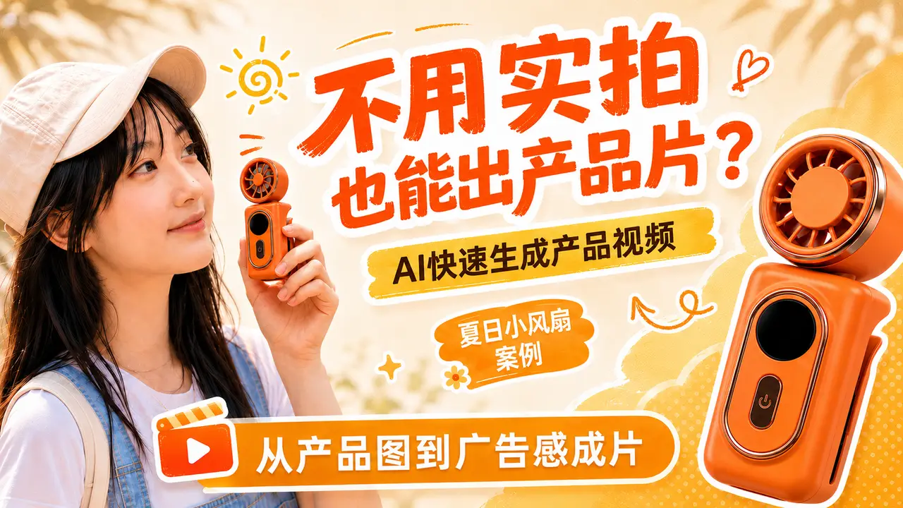 把风夹在身边-背夹小风扇广告片