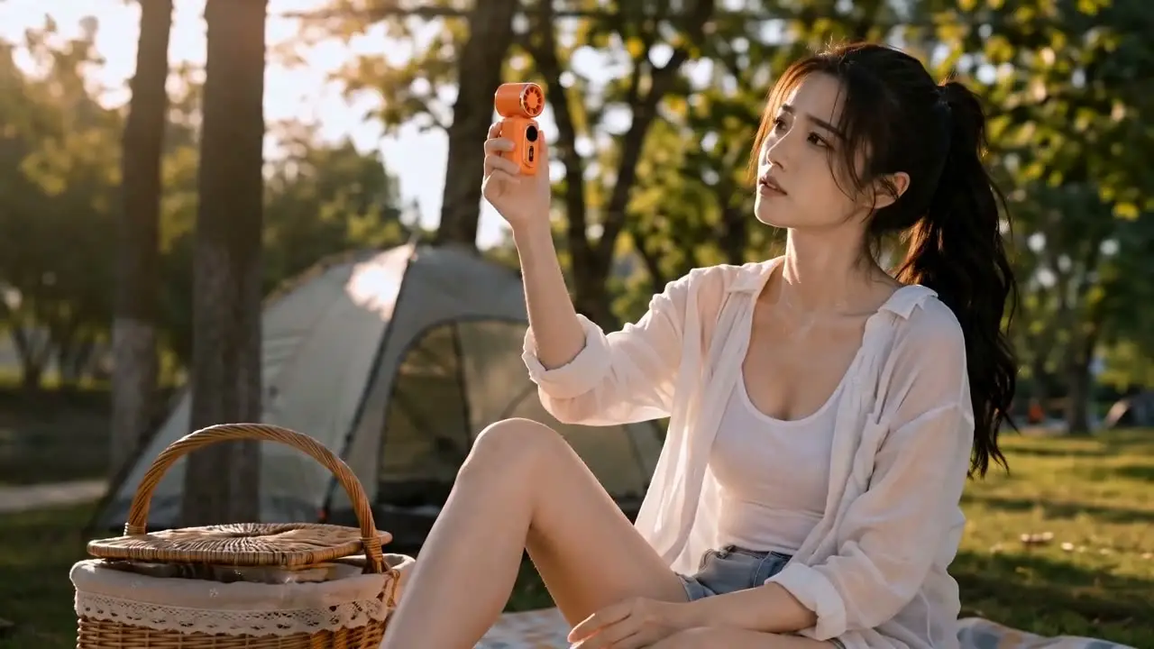 把风夹在身边-背夹小风扇广告片｜视频节点 2