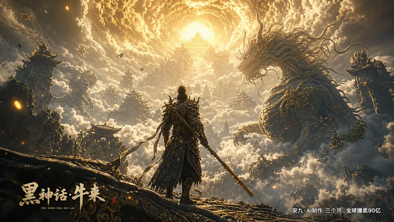 《黑神话:牛来》-AI重制那头牛|B1·3A华丽游戏开场场景