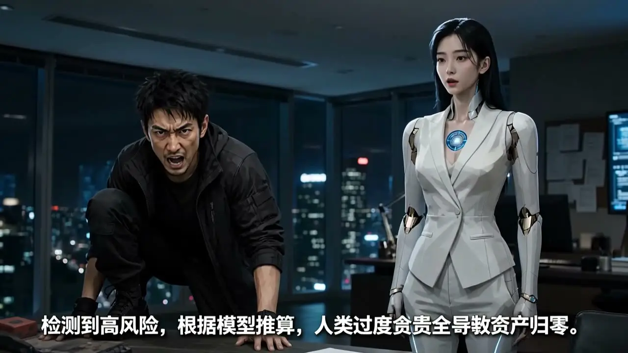 《黑神话：牛来》-AI重制那头牛｜分镜03b·安九警告+富贵回怼