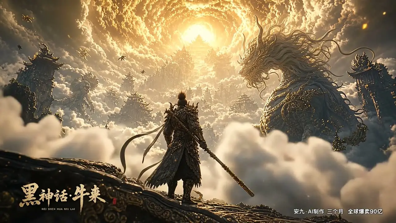 《黑神话：牛来》-AI重制那头牛｜2-1-分镜01·3A辉煌开场