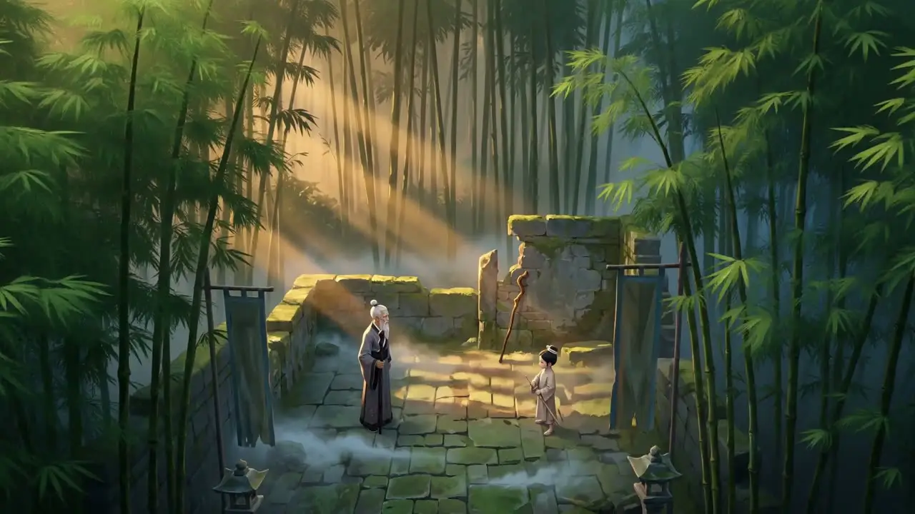 源道觉醒｜分镜01-晨雾石院师徒初立 - 副本
