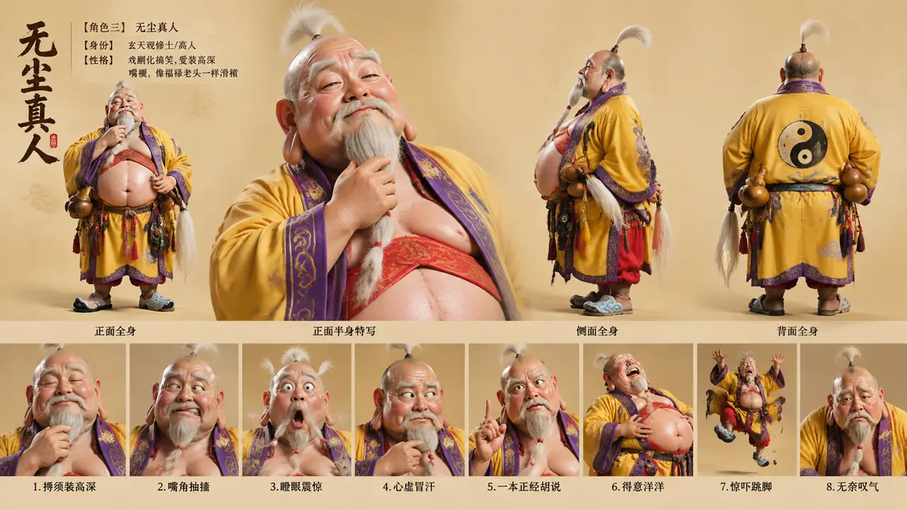 丞相幼女逼疯整个江湖|无尘真人-角色资产