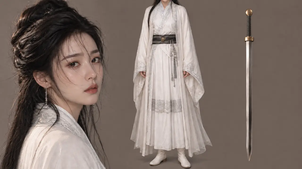 少女豆包和武林侠客以及耄耋的故事｜图片节点 1