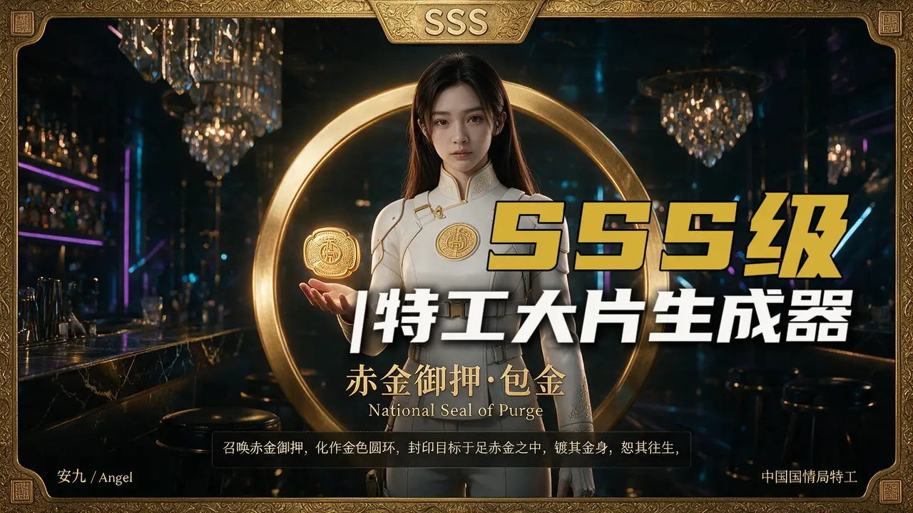 《赤金御押·包金》-SSS级 | 特工大片生成器