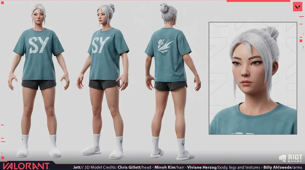 贤者开播了|Jett 居家服三视图