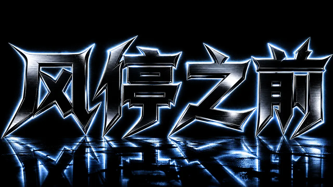 风停之前·无畏契约觉醒|标题字体|风停之前·抛光黑钢冷光版