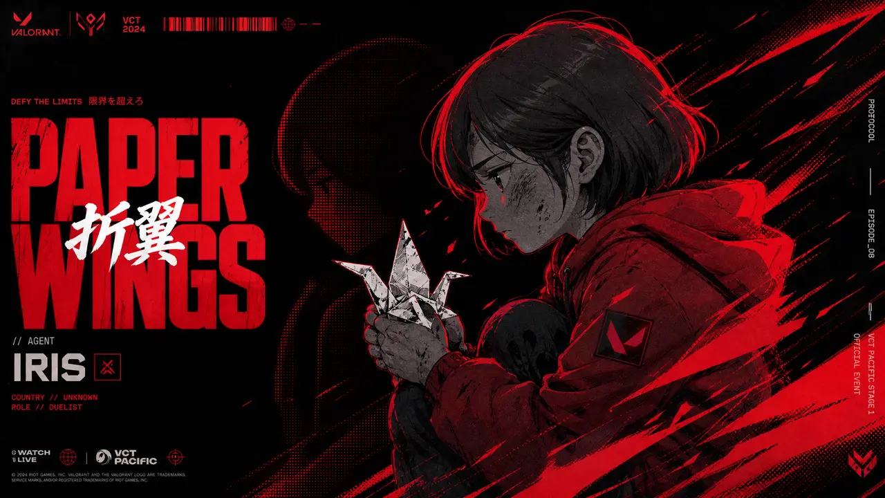风停之前·无畏契约觉醒|角色锚点|小女孩·红帽衫·纸鹤(风格修正版)