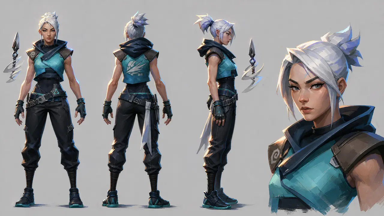 特工混剪视频｜捷风 Jett — 三视图+人脸特写