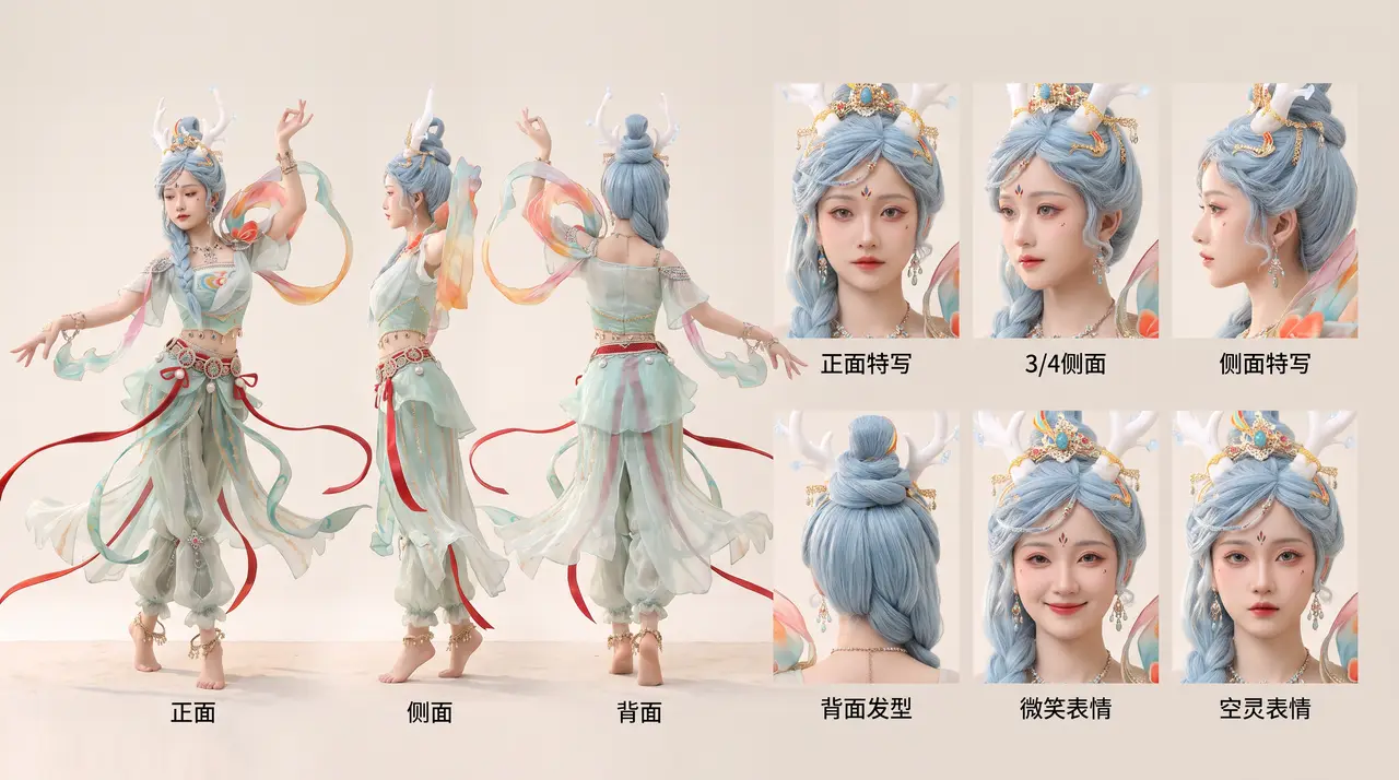 画布 1|角色三视图