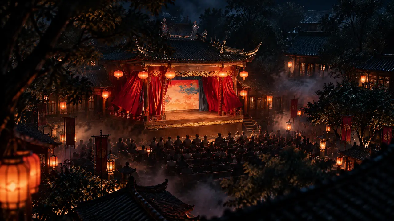 惊鸿一舞｜S01-开场戏台远景