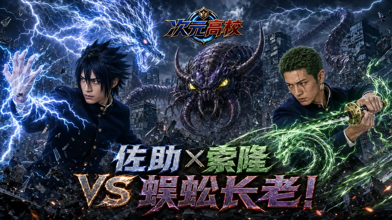 索隆X佐助 VS 蜈蚣长老!