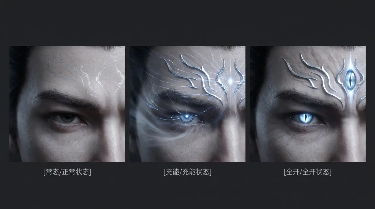 悟空战二郎|杨戬-天眼标准设定图